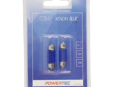 Set 2 Buc Bec M-Tech C5W 12V SV8,5 Xenon Blue PTZXB33-02B