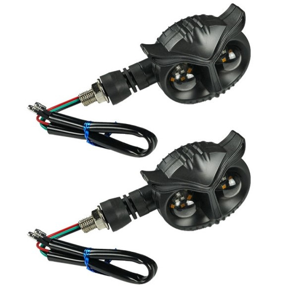 Set 2 Buc Semnalizari Moto Cu Functie De Lumina De Zi Alba Si Semnalizare Galbena 12V ZC-MOTOY 150125-5