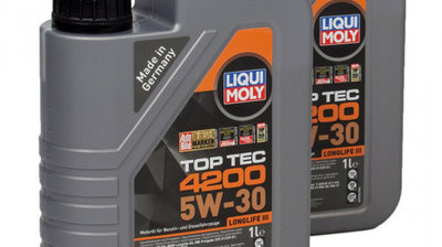 Set 2 Buc Ulei Motor Liqui Moly Top Tec 4200 Longl