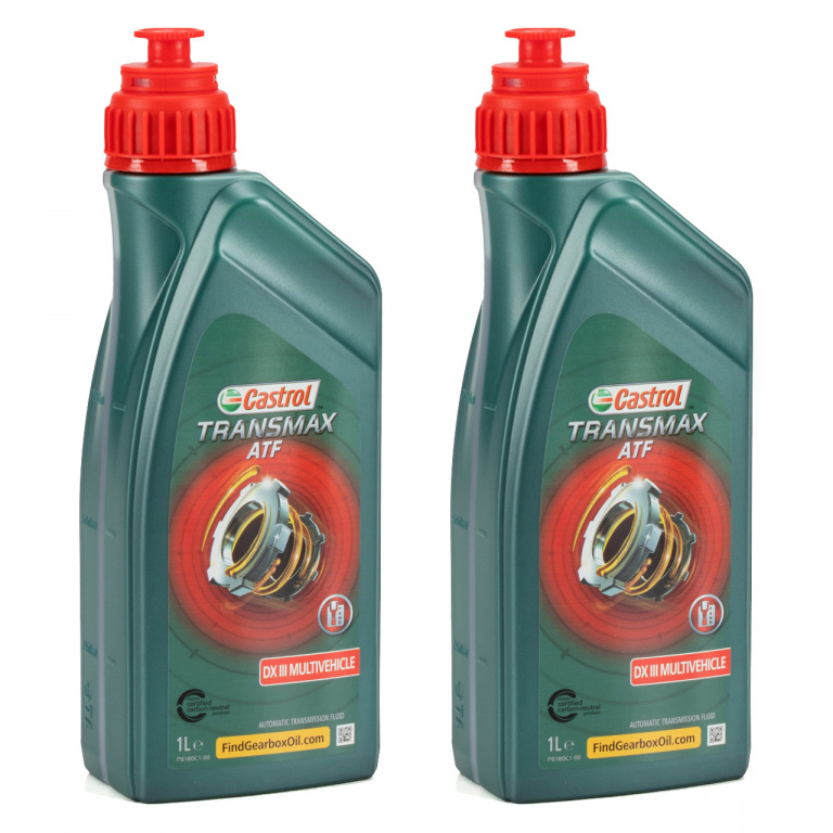 Set 2 Buc Ulei Transmisie Automata Castrol Transmax Atf Dx III Multivehicle 1L 15D675