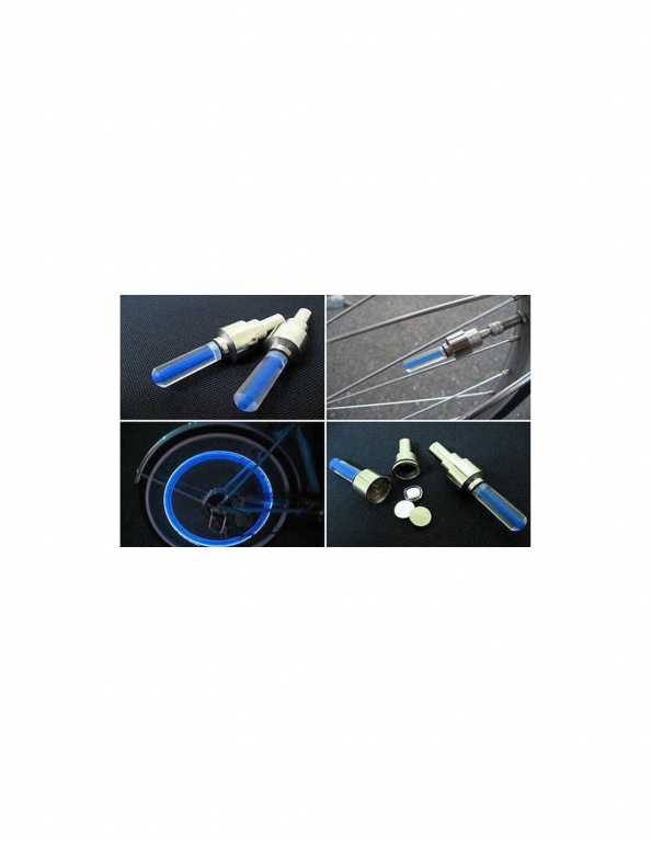 Set 2 Capace Valva cu LED Albastru, cu s