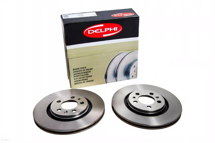 Set 2 discuri frana fata delphi pt renault megane 4, talisman