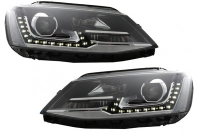 Set 2 faruri LED DRL compatibil cu VW Jetta Mk6 VI