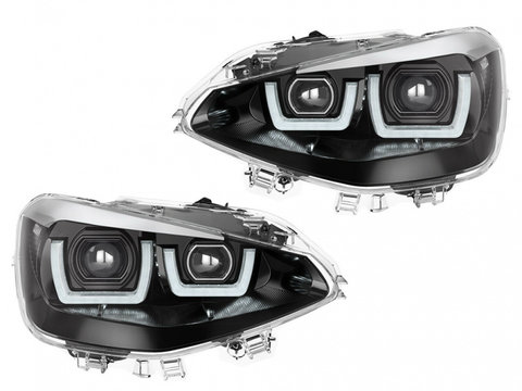 SET 2 FARURI LED PENTRU BMW 1 (F20.F21) (2011-2014) CROM LEDriving HALOGEN LEDHL103-CM OSRAM
