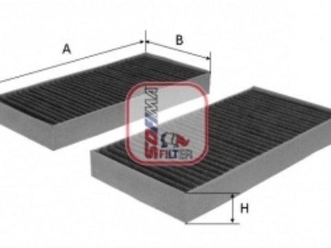 Set 2 filtre polen cu carbon pt bmw 5 e60