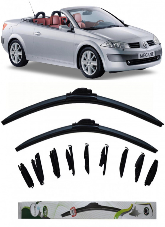 Set 2 stergator Kontakt Multi Adapter 60 cm/45 cm compatibile cu Renault Megane Ii Coupé-Cabriolet (Em0/1_) din 2003-2009 (60 cm/45 cm) 5949568744931