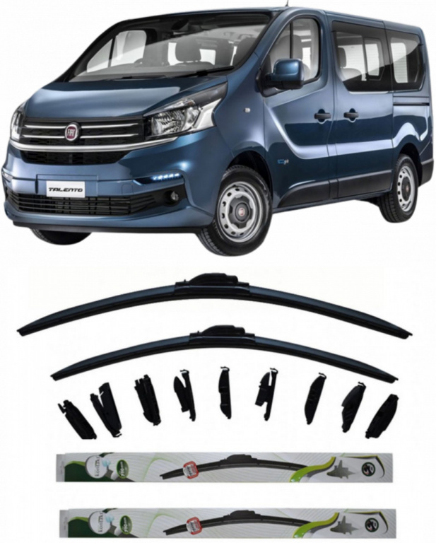 Set 2 stergator Kontakt Multi Adapter 65 cm/48 cm compatibile cu Fiat Talento Van (296_) din 2016 (65 cm/48 cm) 5949568739470