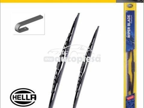 Set 2 stergator parbriz Ford Mondeo 3 III fabricat in perioada 2000 - 2007 HELLA 9XW178878-221/9XW178878-201 piesa NOUA