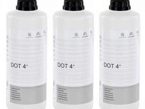 Set 3 Buc Lichid Frana Oe Peugeot Dot 4+ 500ML 1610725580