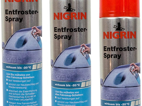 Set 3 Buc Nigrin Spray Dezghetat Parbriz -20°C 400ML 74045