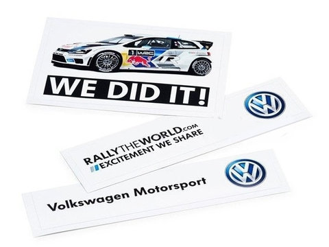 Set 3 Buc Stickere Oe Volkswagen Motorsport 000087001A