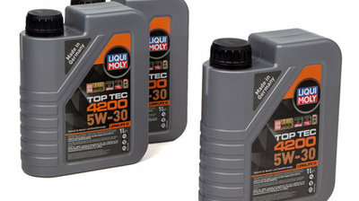 Set 3 Buc Ulei Motor Liqui Moly Top Tec 4200 Longl