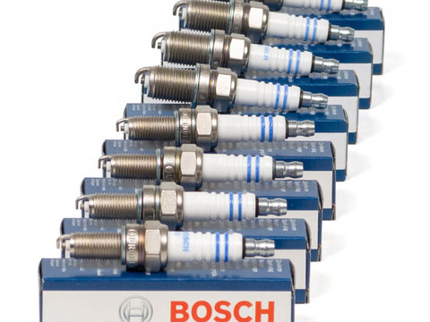 Set 4 Buc Bujie Bosch 0 242 040 502 + Set 4 Buc Bujie Bosch Alfa Romeo 145 930 1994-2001 0 242 235 666