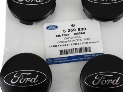 Set 4 Buc Capac Janta original Ford Fiesta 6 2008 54MM 5359830 SAN660