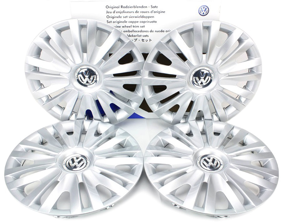 Set 4 Buc Capace Roti Oe Volkswagen Golf 6 2008-2013 15&quot; 5K0071455