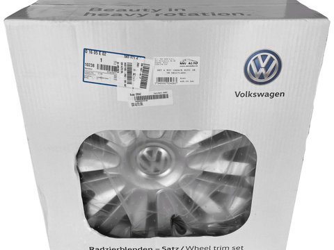 Set 4 Buc Capace Roti Oe Volkswagen Golf 6 2008-2013 15&quot; 5K0071455
