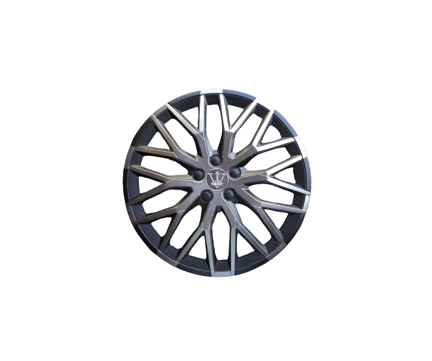 Set 4 capace roti model EVO Negru+gri antracit 16" Cod: WF4-1GR-16