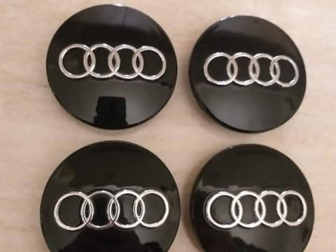 Set 4 capacele pentru jante de aliaj Originale Audi COD 8DO601170 Negru
