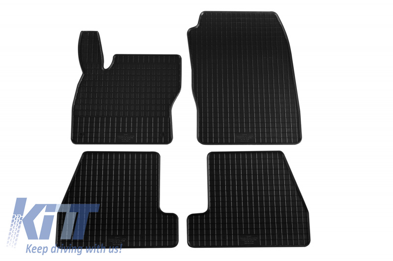 Set 4 covorase auto din cauciuc PETEX, negru, comp