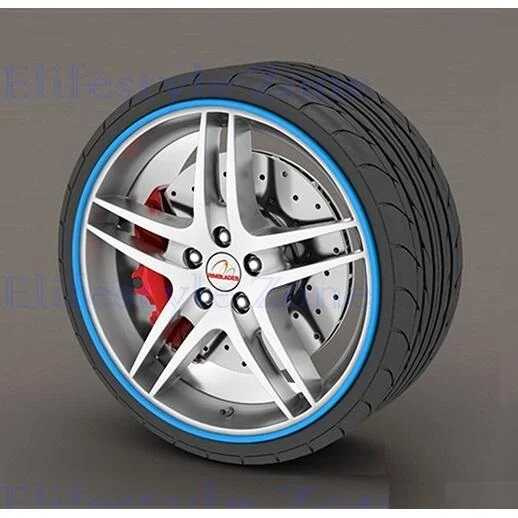 Set 4 inele protectie jante - ALBASTRU