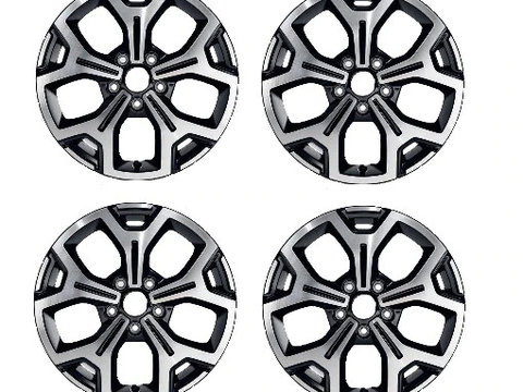 Set 4 jante aliaj 17 inch et50 originala dacia duster pret afisat pe buc