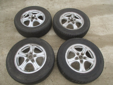 SET 4 JANTE ALIAJ R16 / 16x6JJ ET46 CU ANVELOPE M+S MITSUBISHI OUTLANDER I FAB. 2001 - 2006 ⭐⭐⭐⭐⭐