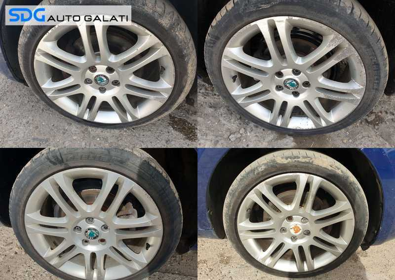 Set 4 Jante Roti Aliaj 225 40 18 R18 5x112 7,5Jx18 ET46 Audi A4 B6 2001 - 2005 Cod 3T0601025E