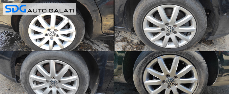 Set 4 Jante Roti Aliaj FARA Anvelope 205 55 16 R16 5x112 VW Touran 2003 - 2015 Cod sdgb12