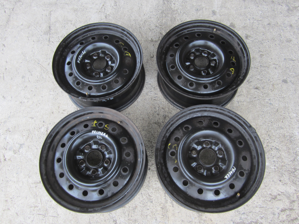 SET 4 JANTE TABLA R16 / 16x6.5JJ NISSAN PRIMERA P12 FAB. 2001 - 2008 ⭐⭐⭐⭐⭐