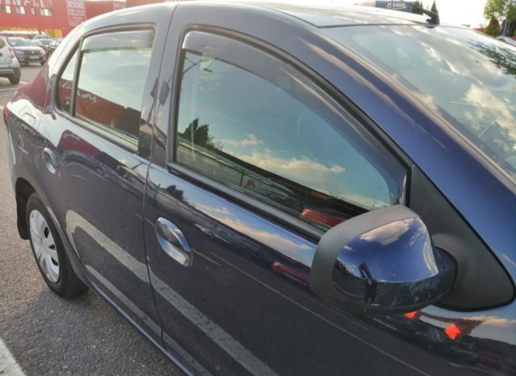 Set 4 paravanturi Dacia Logan 2 deflectoare aer fata + spate