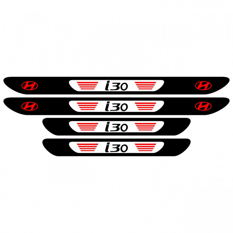 Set 4 stickere praguri Hyundai i30, multicolor, decorativ D9LWPWBBM