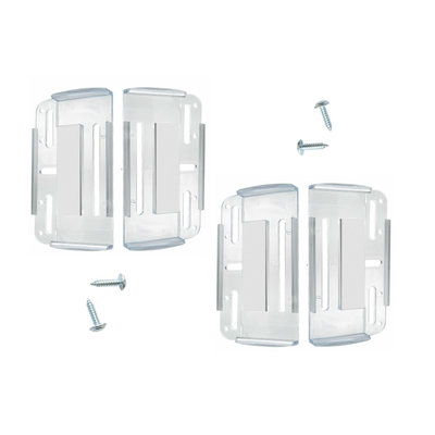 Set 4 suporti numar inmatriculare SLIM TRANSPARENT