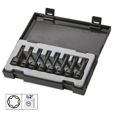 SET 8 IMBUSURI DE IMPACT TORX LUNGI DE 1/2` JBM IS