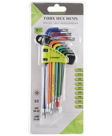 Set 9 Buc Cheie Negative Torx Hex Tip L Cu Orifici