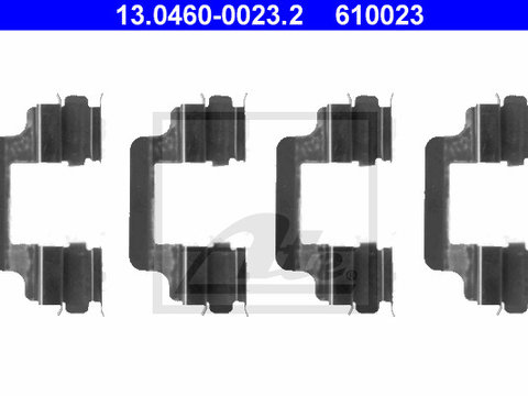 Set accesorii 13 0460-0023 2 ATE pentru Vw Eurovan Vw Kombi Vw Transporter Vw Multivan Audi A5 Audi A6 Vw Phaeton Audi A8 Audi A4