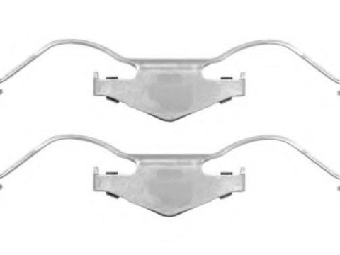 Set accesorii, etrier frana OPEL VECTRA C, OPEL VECTRA C GTS, VAUXHALL VECTRA Mk II (C) - HELLA PAGID 8DZ 355 201-491