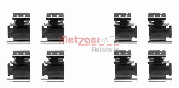 Set accesorii placute frana 109-1298 METZGER pentru Opel Corsa Seat Leon Fiat Panda Fiat Bravo Fiat Ritmo Fiat Punto Fiat Fiorino Vw Touran CitroEn Nemo Fiat Qubo Alfa romeo Mito Skoda Octavia Fiat Doblo Honda Cr-v Vw Jetta Vw Vento Vw Golf Skoda Sup