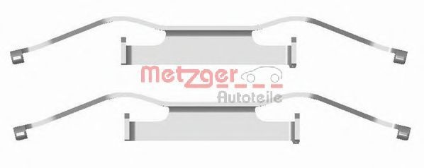 Set accesorii, placute frana ALFA ROMEO GIULIETTA (940) (2010 - 2016) METZGER 109-1680 piesa NOUA