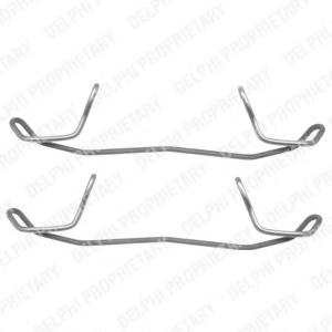 Set accesorii, placute frana AUDI 500 (44, 44Q, C3), AUDI 100 limuzina (4A, C4), AUDI 100 Avant (4A, C4) - DELPHI LX0210