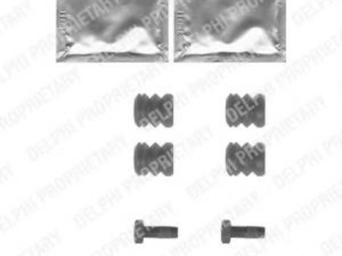 Set accesorii, placute frana AUDI 90 (8C, B4), AUDI 80 Avant (8C, B4), VW ATLANTIC I (16) - DELPHI LX0355