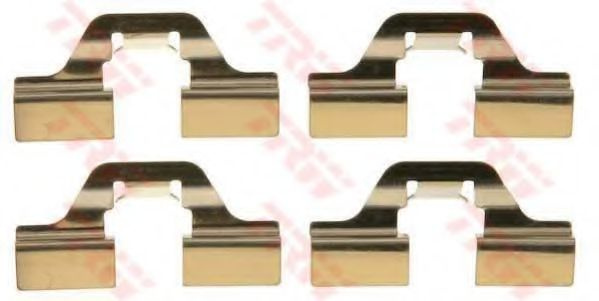 Set accesorii, placute frana AUDI A4 Cabriolet (8H7, B6, 8HE, B7) (2002 - 2009) TRW PFK405