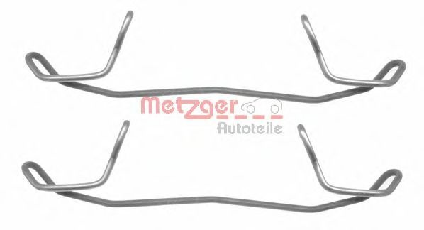 Set accesorii, placute frana AUDI A4 Cabriolet (8H7, B6, 8HE, B7) (2002 - 2009) METZGER 109-1123