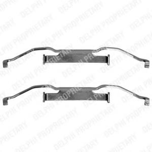 Set accesorii, placute frana BMW 3 Compact (E36), BMW 3 limuzina (E36), BMW 3 cupe (E36) - DELPHI LX0153