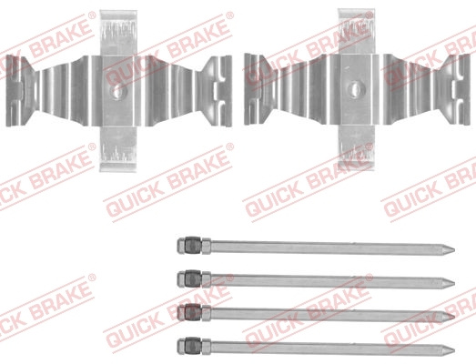 Set accesorii placute frana ~ C-CLASS (W203) C 200 CDI (203.007) limuzina 2,148 122 diesel ~ 109-1829 ~ QUICK BRAKE