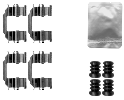 Set accesorii placute frana # Chevrolet Matiz 2009 2010 2011 2012 # 82544800 # TEXTAR