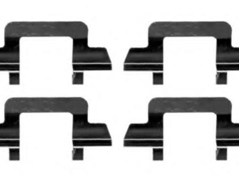 Set accesorii, placute frana Citroen C3 I (FC_), Citroen C3 Pluriel (HB_), Citroen C2 (JM_) - TEXTAR 82506100