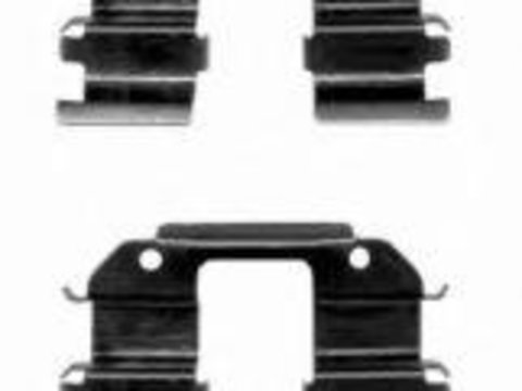 Set accesorii, placute frana DAEWOO LANOS limuzina (KLAT), DAEWOO LANOS / SENS (KLAT), DAEWOO MATIZ (KLYA) - TEXTAR 82061500