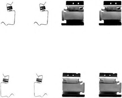 Set accesorii placute frana FIAT PUNTO EVO (199) (