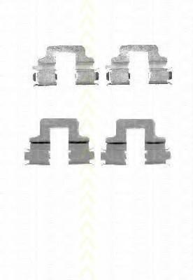 Set accesorii, placute frana FORD GALAXY (WA6), FORD S-MAX (WA6), FORD MONDEO IV limuzina (BA7) - TRISCAN 8105 101652