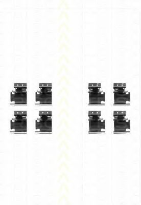 Set accesorii, placute frana FORD MONDEO III Combi (BWY) (2000 - 2007) TRISCAN 8105 101627 piesa NOUA
